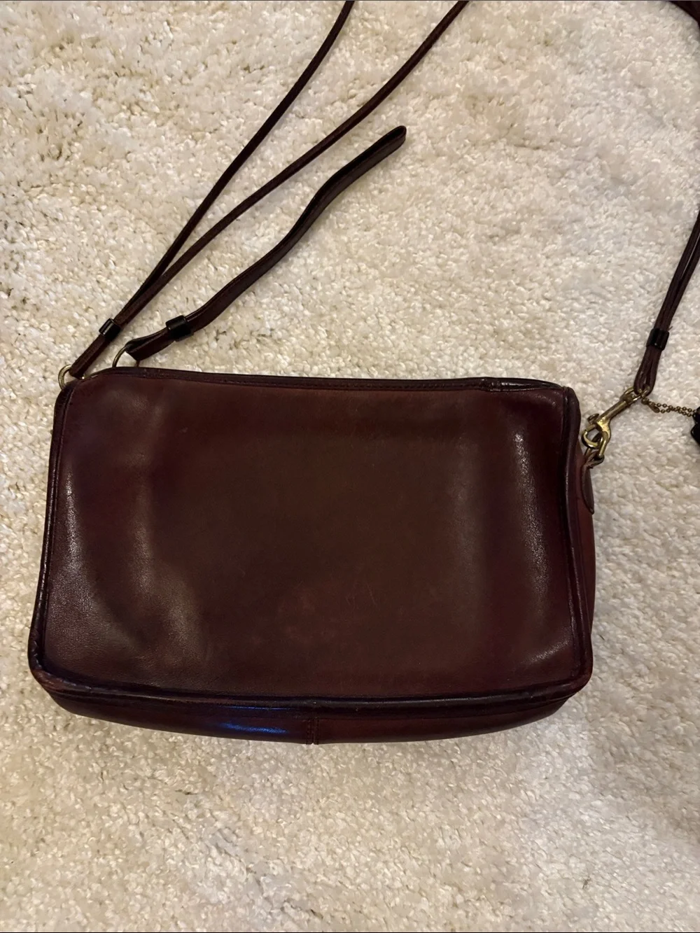Coach vintage - Dark Brown zipper closure bag
